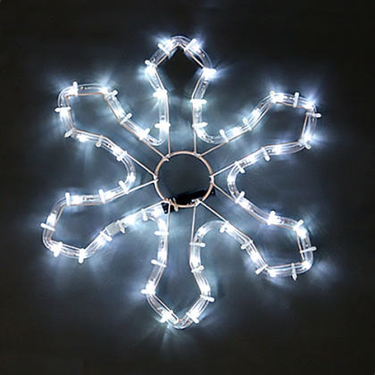 Snowflake, 48 blue LED lights