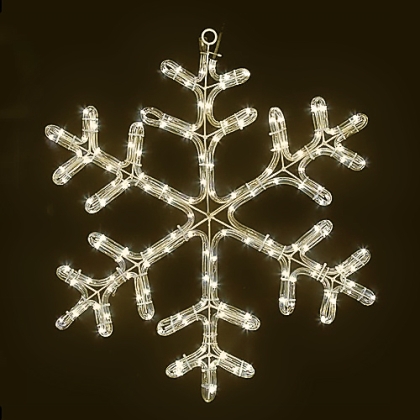 Снежинка, 96 топло бели LED лампички