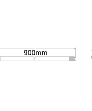 LED tube T8, 900mm, 16W, AC220V