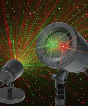 Facade laser projector "Moving stars"