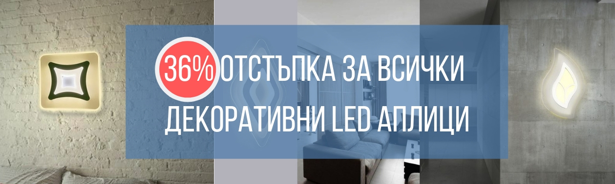 Промоция на декоративни LED аплици от Дианид