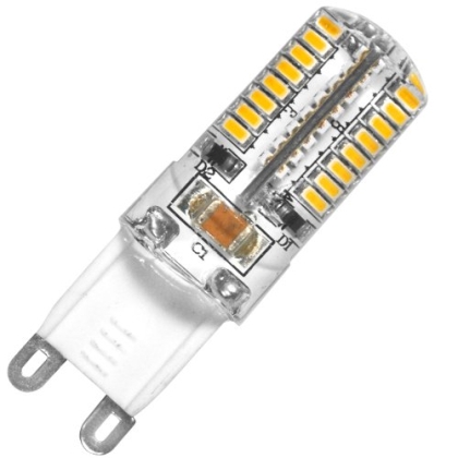 Ampoule type LED bulb with 3W power and G9 base