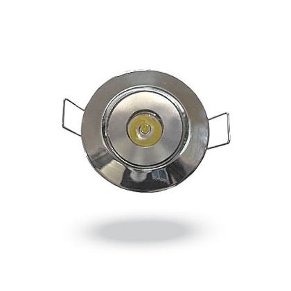 Recessed LED spot, circle with movable head, class A