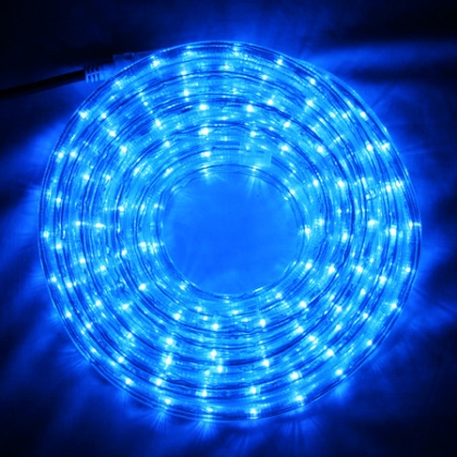 LED Luminous transparent rope light, 10m, blue