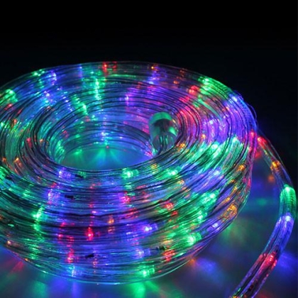 LED rope light for outdoor use 24 diodes/m, patterned 15m, with programmer