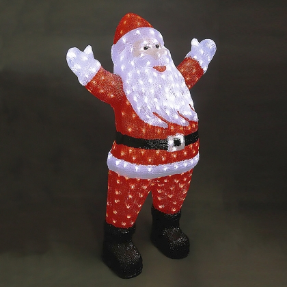 Santa Claus, acrylic figure - 340 white LED lights