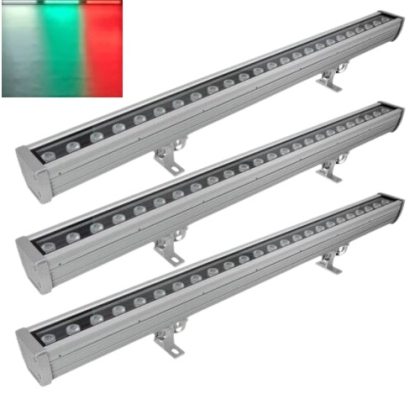 Set 3 facade LED floodlights, - BG flag