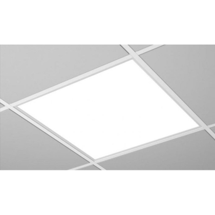 LED panel 595x595 55W mounted in Armstrong raster ceiling