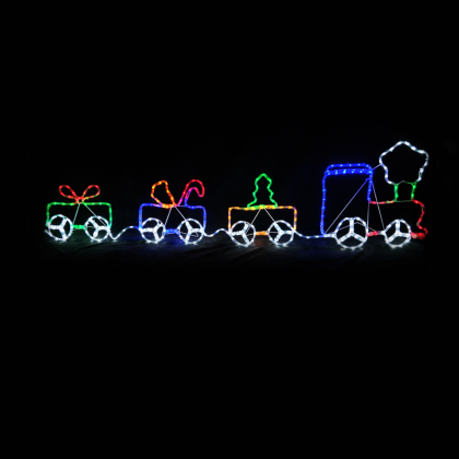 Light-up Christmas train