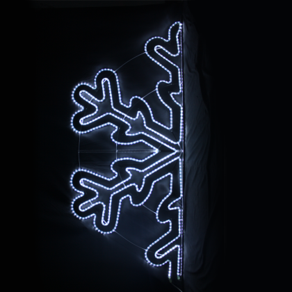 Светещ мотив половин снежинка