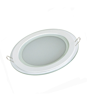 Стъклен LED панел, кръг, 18W, AC220V или DC12V