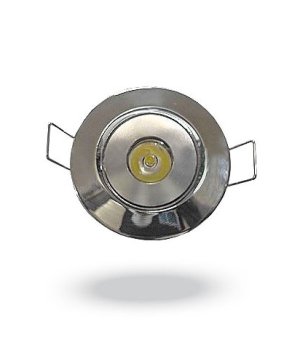 Recessed LED spot, circle with movable head, class B