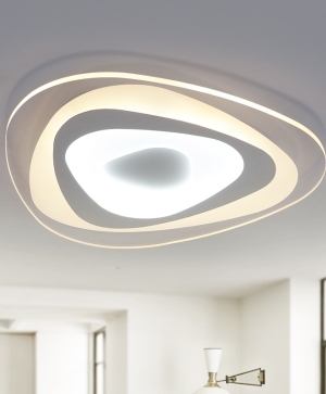 LED ceiling light Rennes, remote control