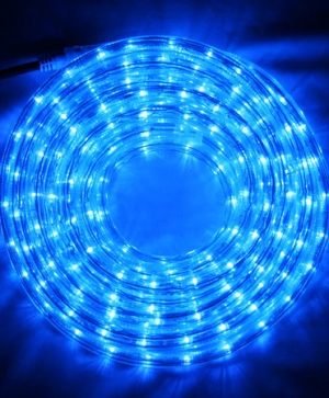 LED SET Светещ прозрачен маркуч, 10m, син