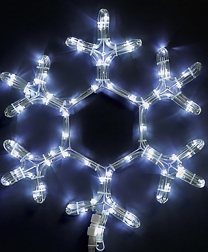 Snowflake, 72 cool white LED lights