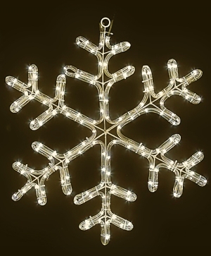 Снежинка, 96 топло бели LED лампички