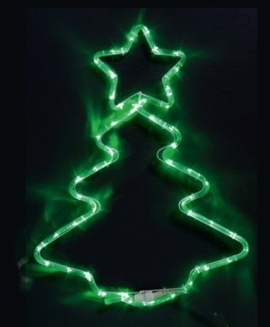 Коледна елха - 72 зелени LED лампички