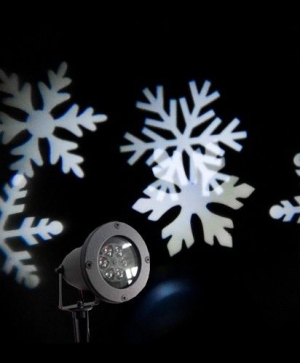LED лазер снежинки