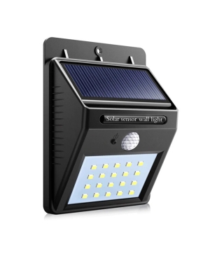 Solar Powered LED Walllight (PIR Sensor + CDC Night Sensor)