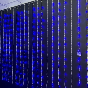 Водопад 1120 сини LED лампички