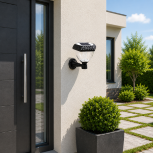 Solar garden lamp BGLED SUNLINE – Hexagonal – Wall mounting