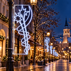 Коледна LED украса за стълб 